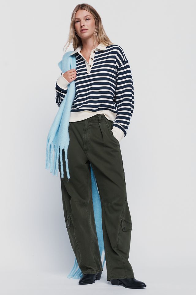 rag & bone Vintage Terry Striped Polo Top  #3