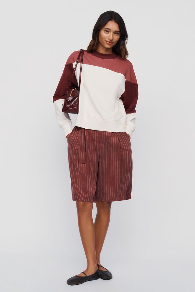 rag & bone 100% Cotton Color Block Crewneck Sweatshirt #2