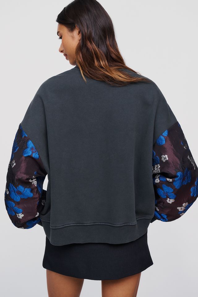 Essentiel Antwerp Kueer Jacquard Balloon Sleeve Sweatshirt #1