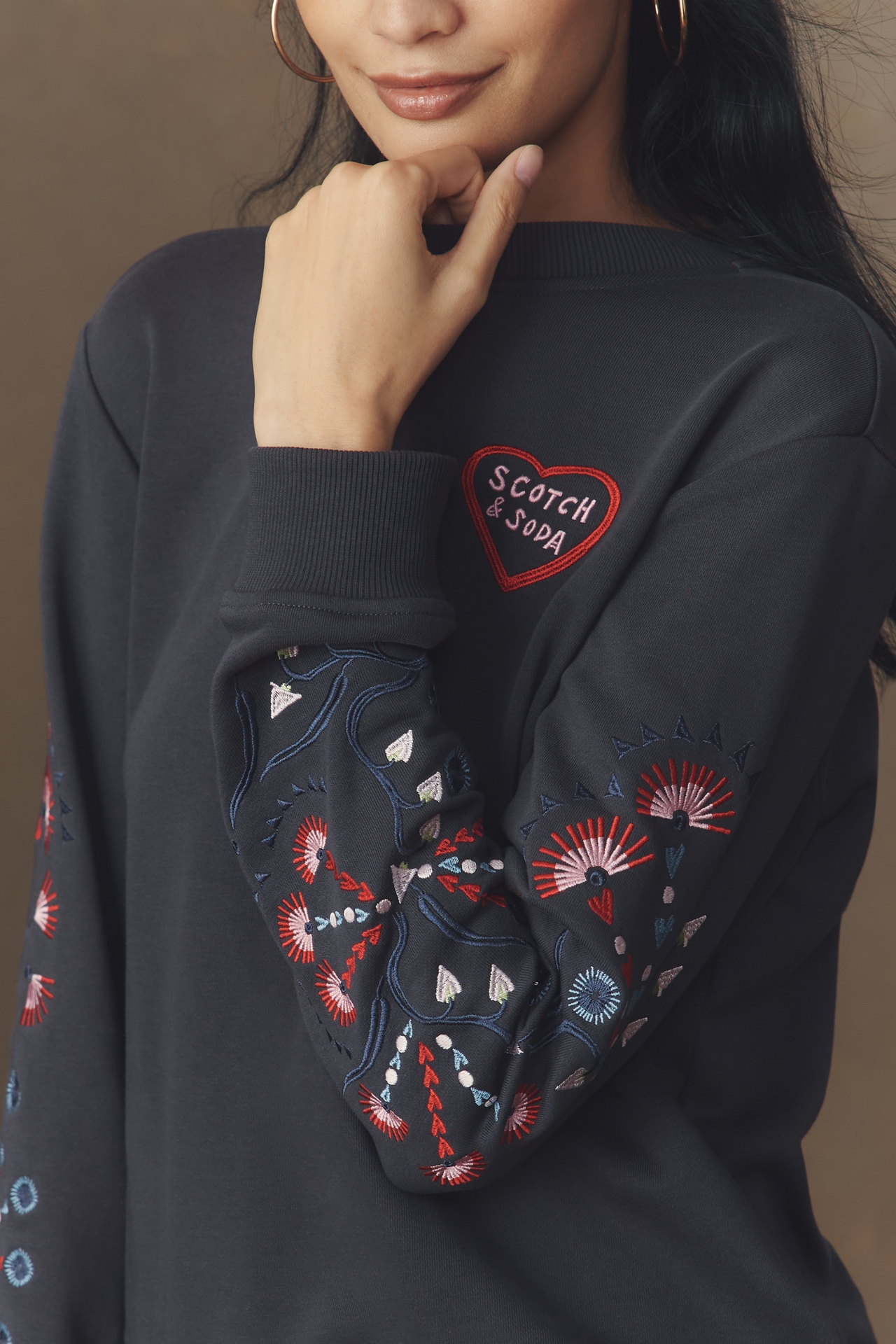 Scotch & Soda Embroidered Sweatshirt