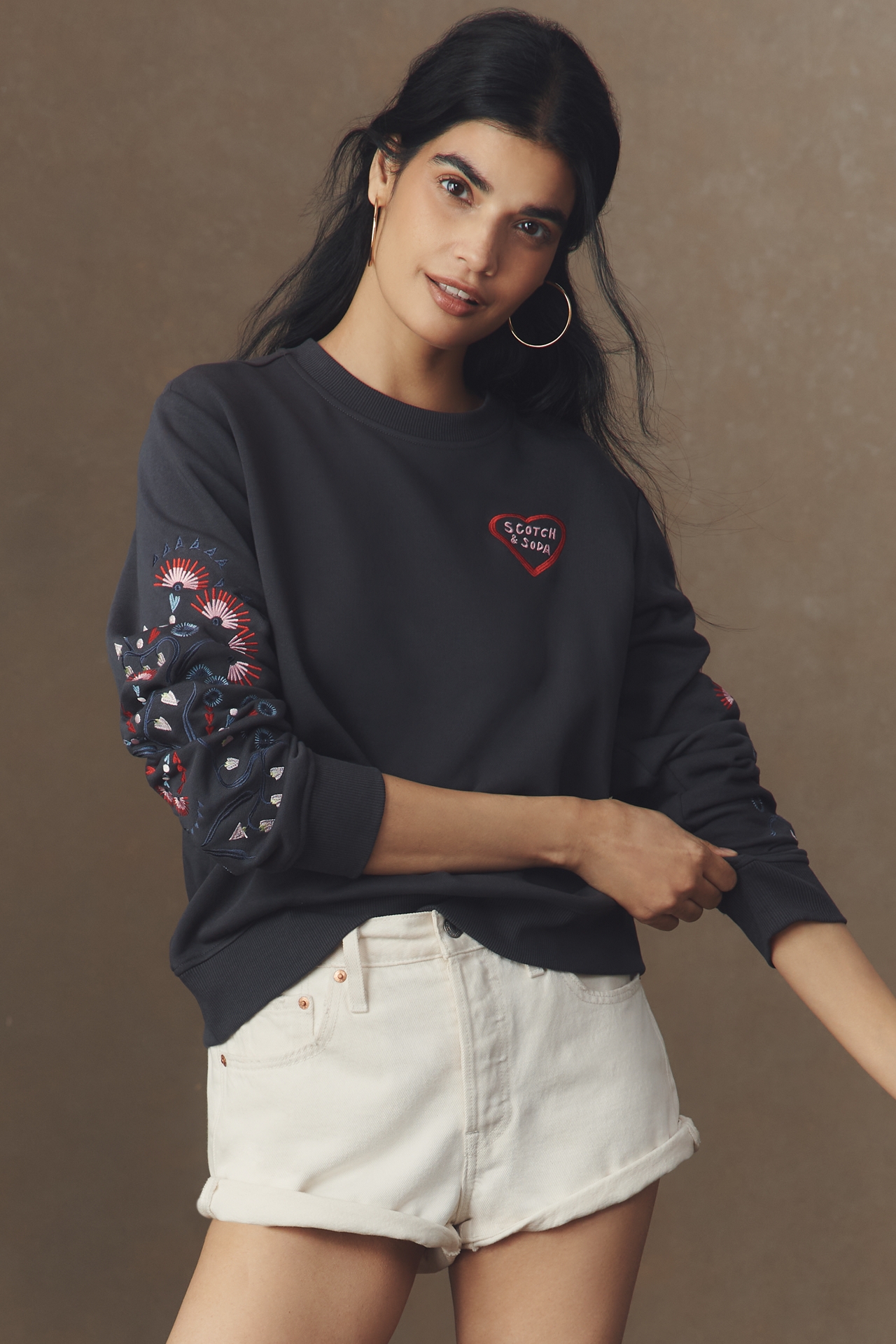 Scotch & Soda Embroidered Sweatshirt