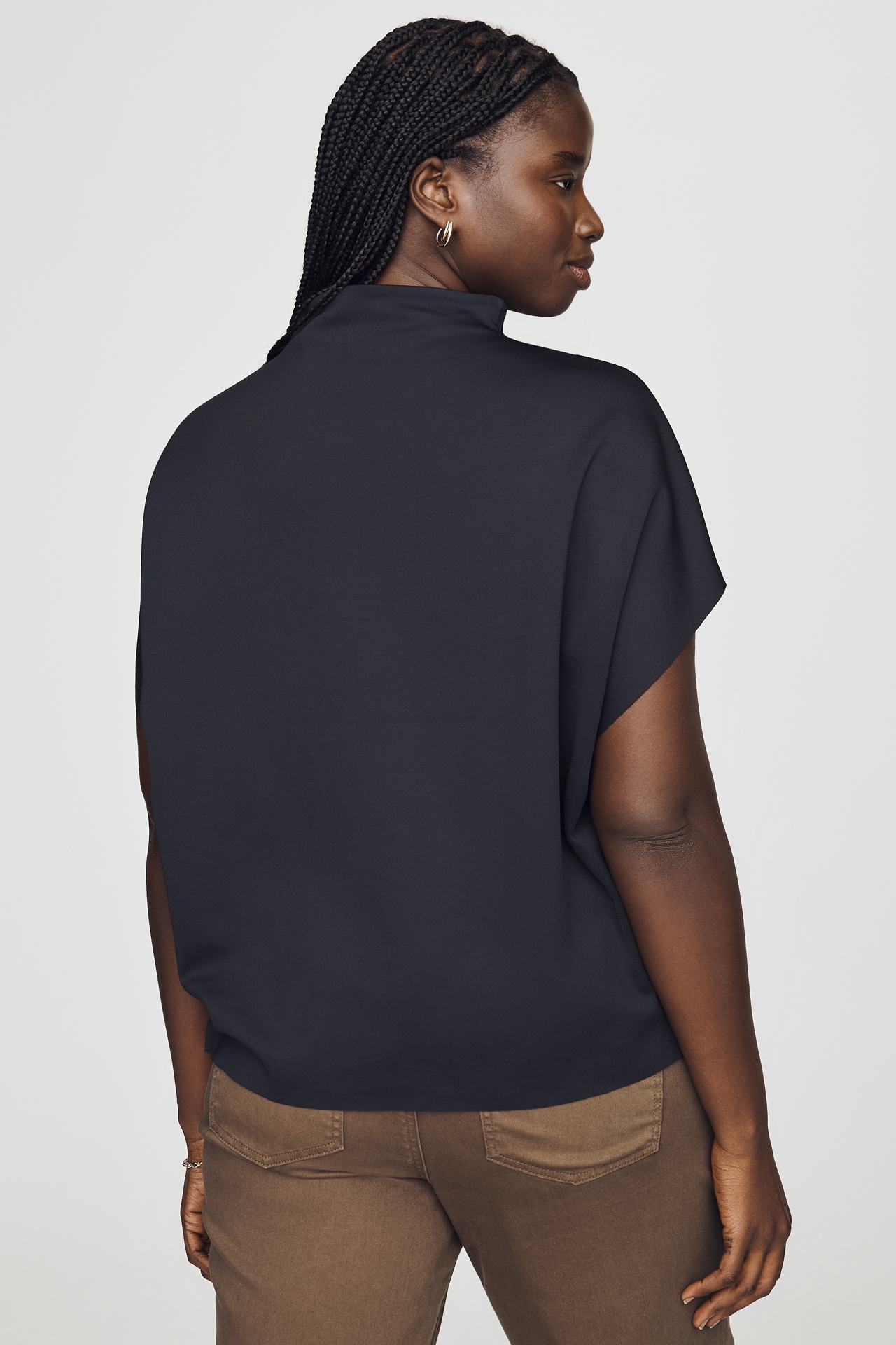 By Anthropologie Mock-Neck Top