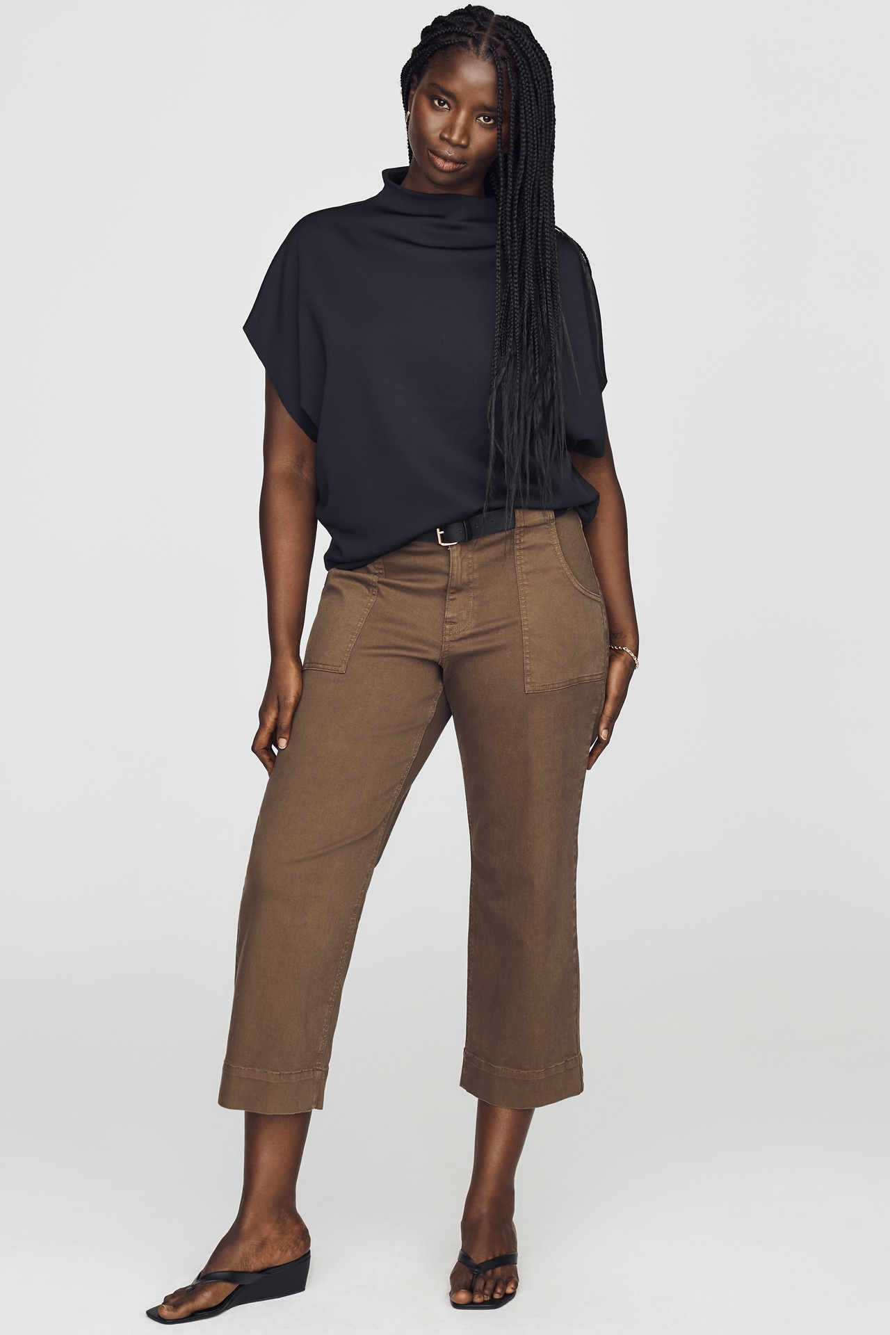 By Anthropologie Mock-Neck Top