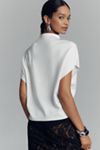 By Anthropologie Mock-Neck Batwing Top