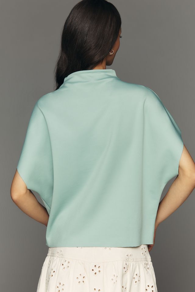 By Anthropologie Mock-Neck Batwing Top #1