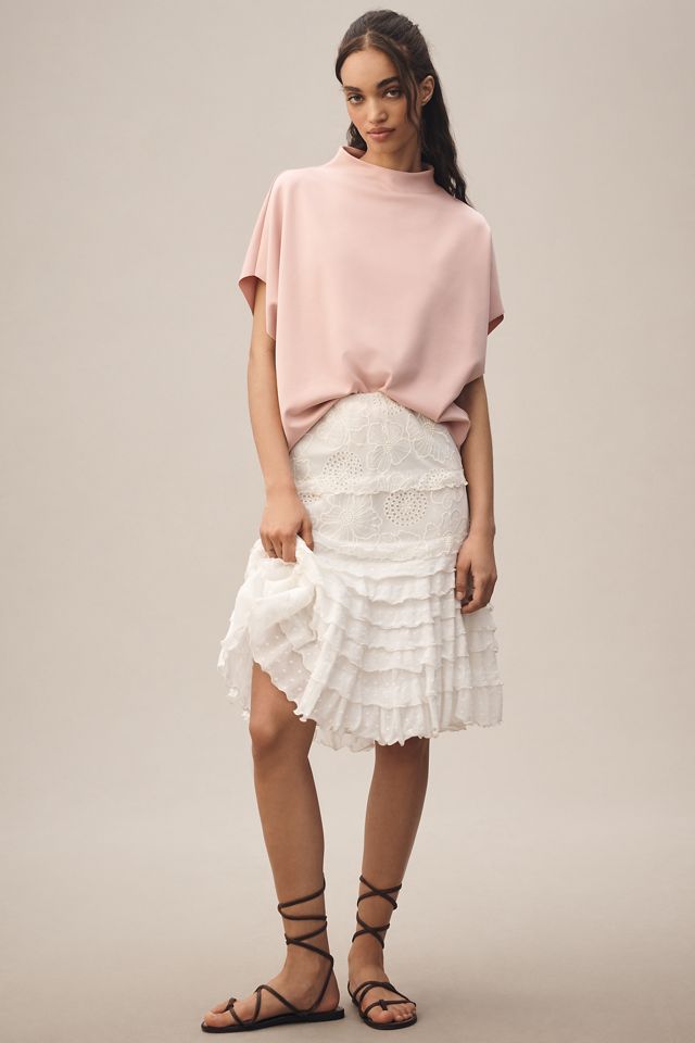 By Anthropologie Mock-Neck Batwing Top #2