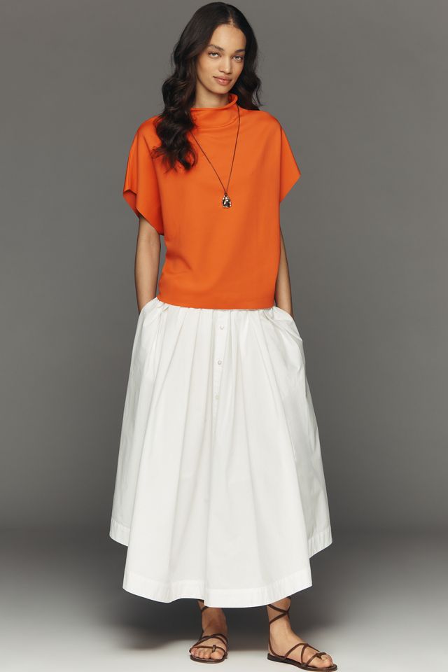 By Anthropologie Mock-Neck Batwing Top #2