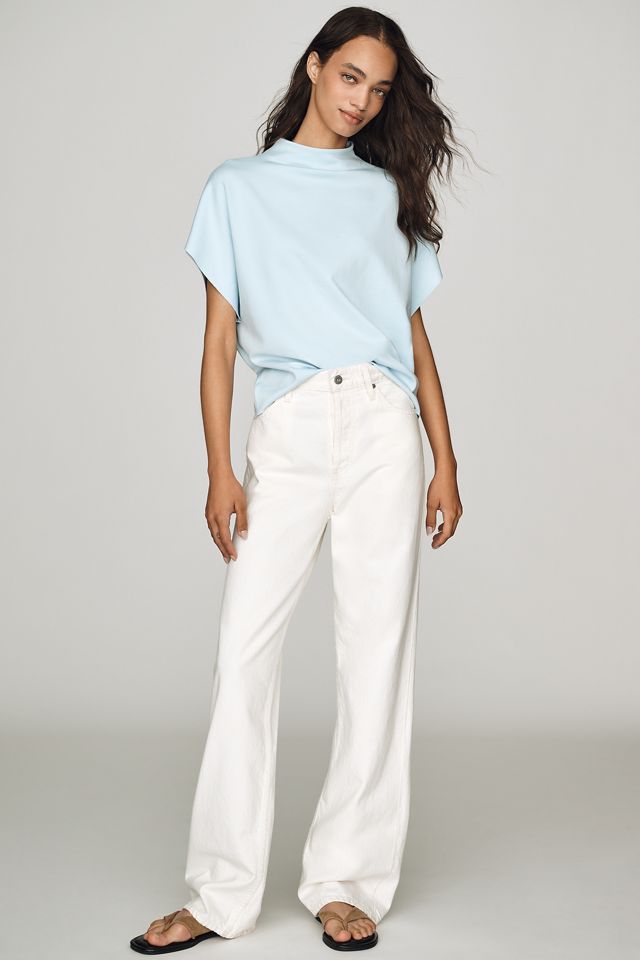 By Anthropologie Mock-Neck Batwing Top #2