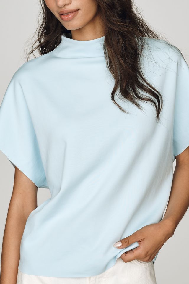 By Anthropologie Mock-Neck Batwing Top #3