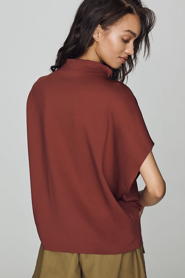 By Anthropologie Mock-Neck Batwing Top #3