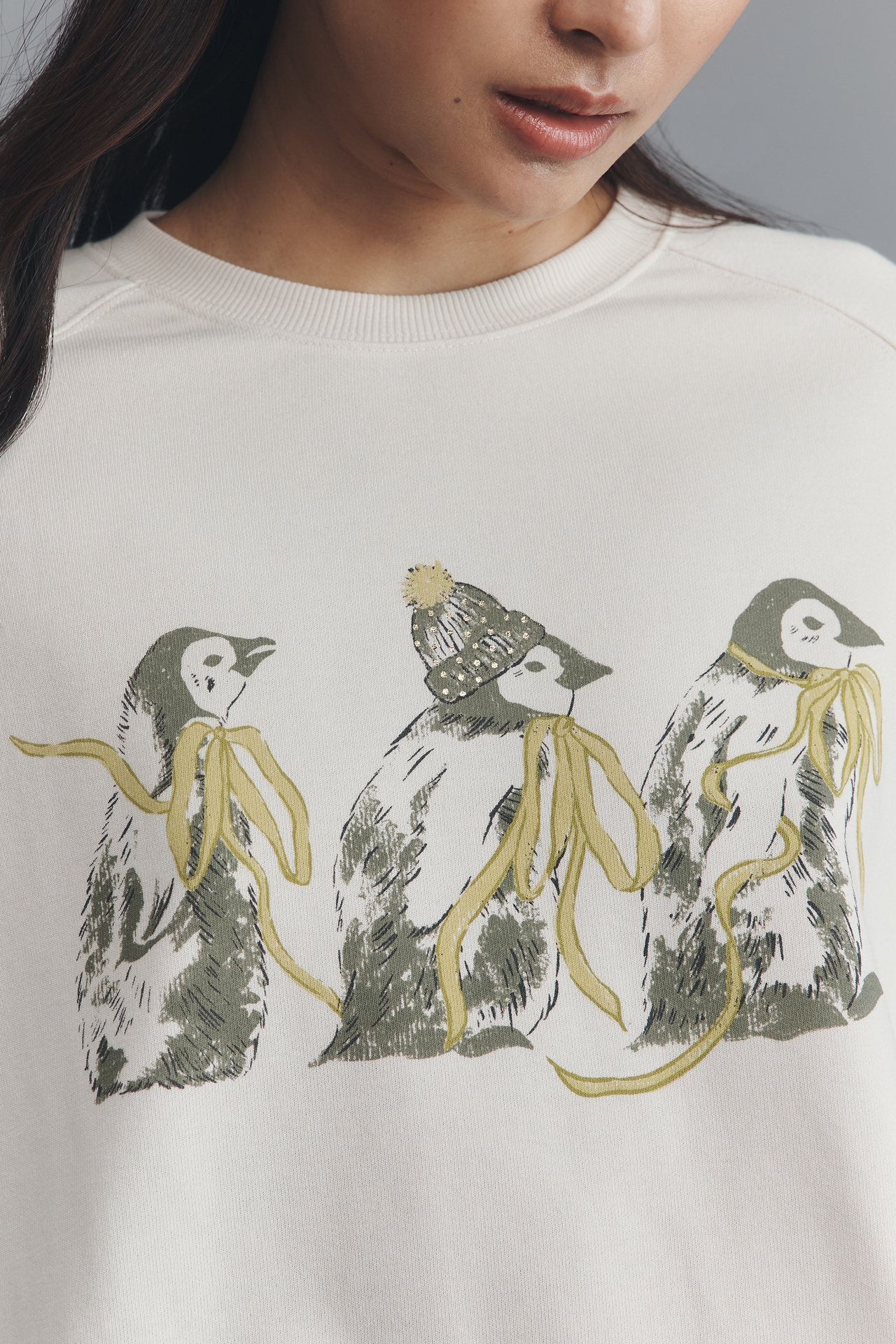 Maeve Animal Friends Crew-Neck Sweatshirt