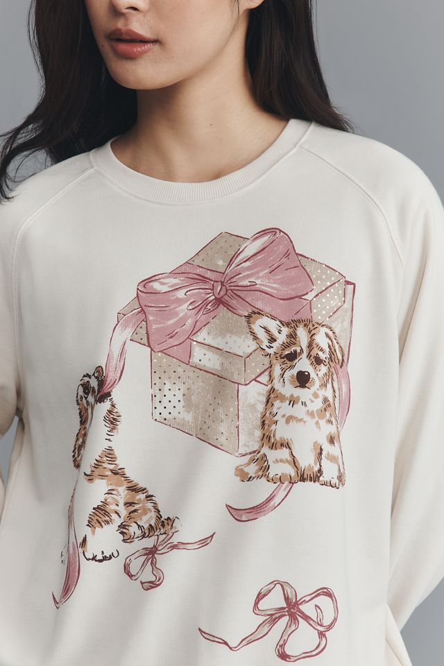 Maeve Animal Friends Crew-Neck Sweatshirt #1