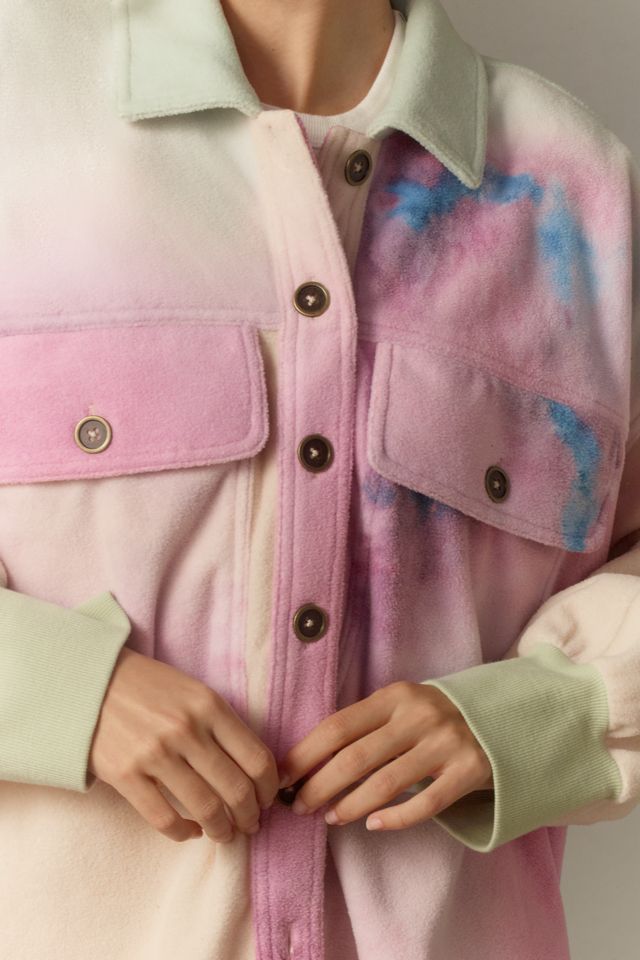 Pilcro Cotton Microfleece Button-Front Jacket #1