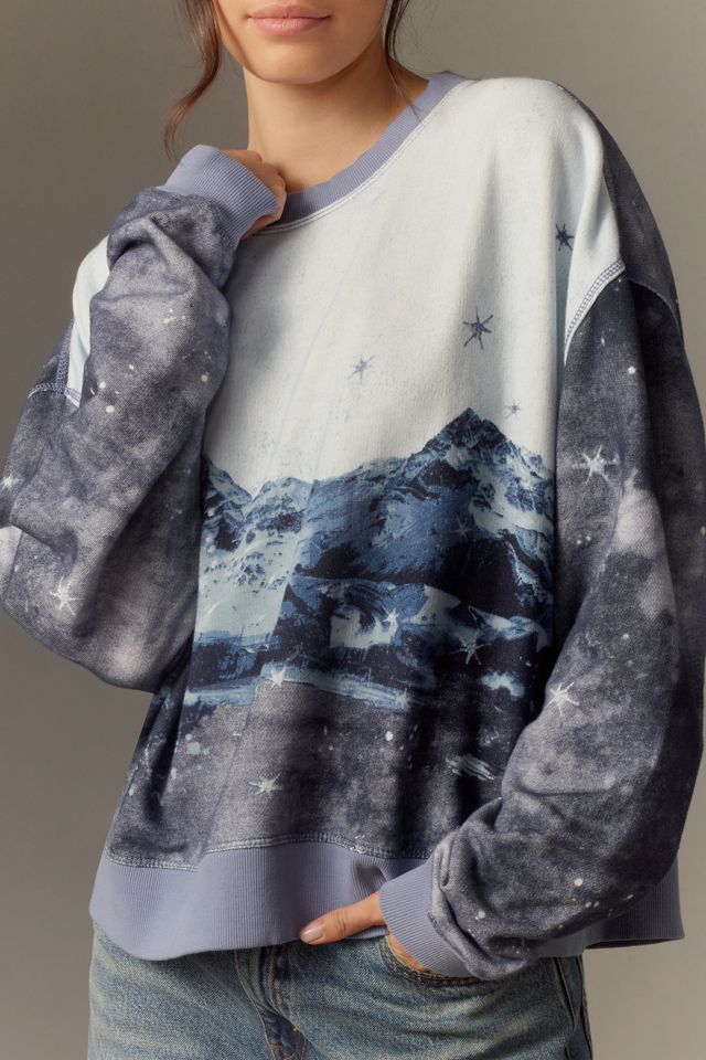 Pilcro Scenic Mountain Crew Neck Sweatshirt #2