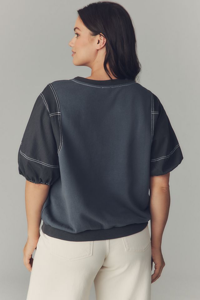 Pilcro Short-Sleeve Easy Tiger Graphic Sweatshirt #6