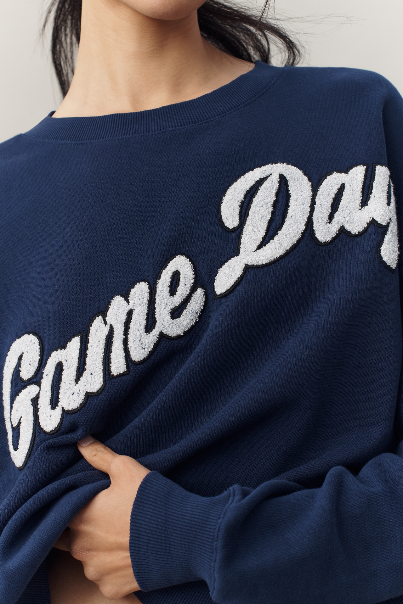 Maeve Game Day Crew-Neck Sweatshirt