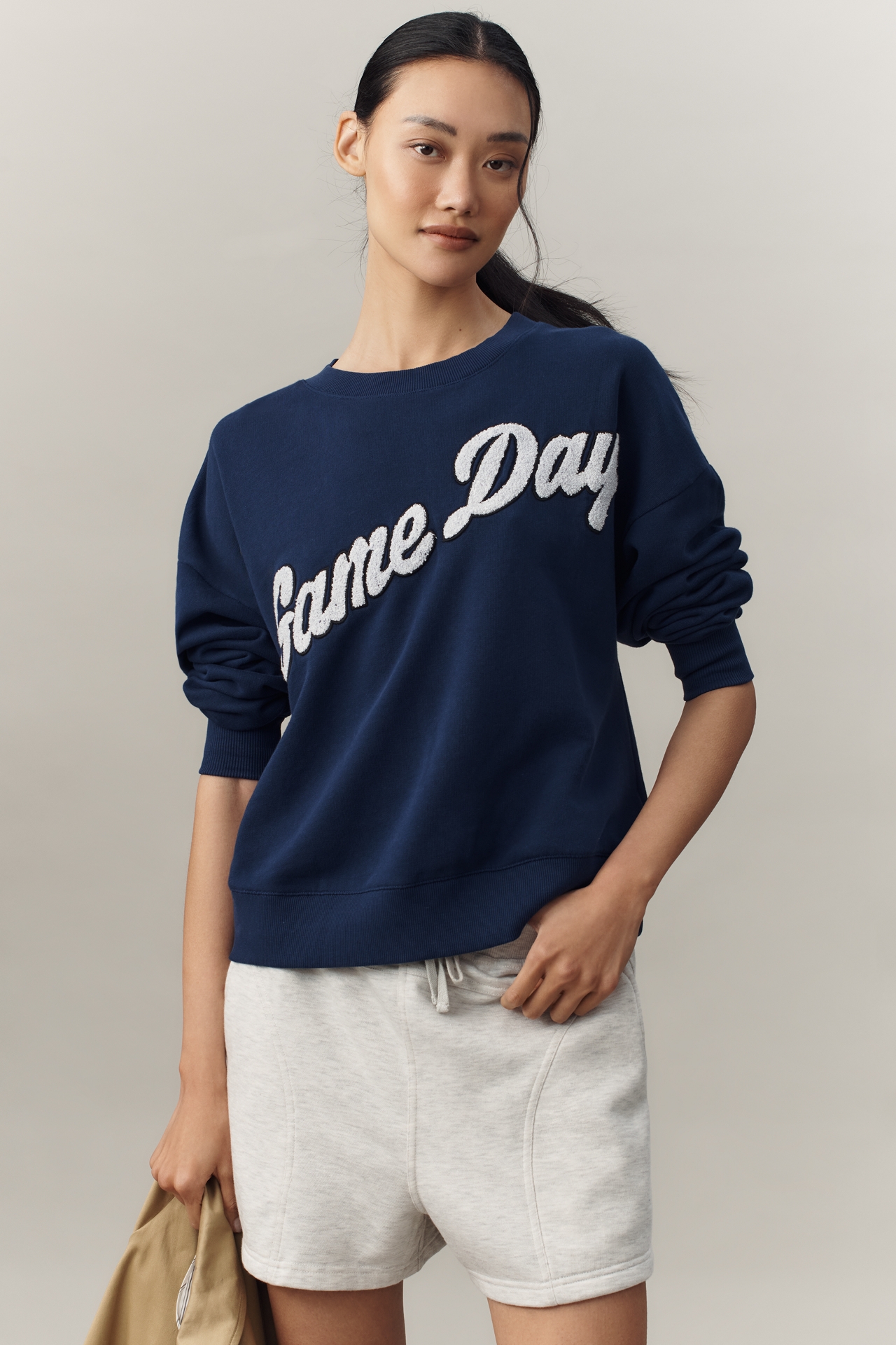 Maeve Game Day Crew-Neck Sweatshirt