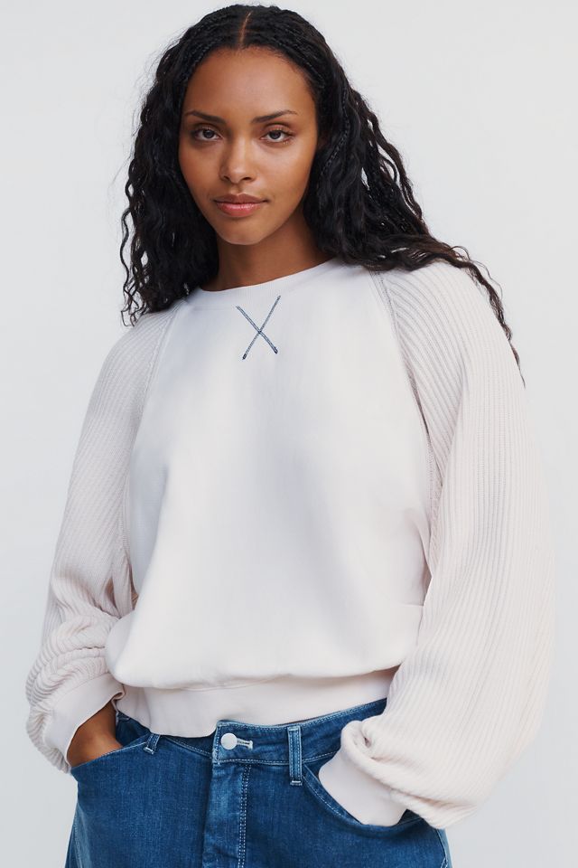 Pilcro Niki Long Sleeve Bubble Sweatshirt #4