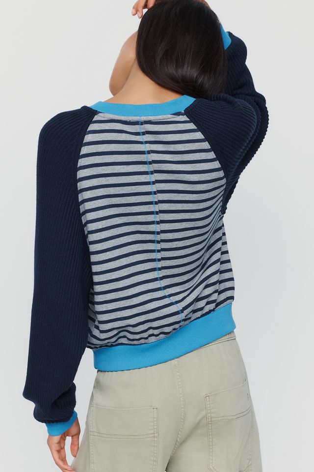 Pilcro Niki Long Sleeve Bubble Sweatshirt #1