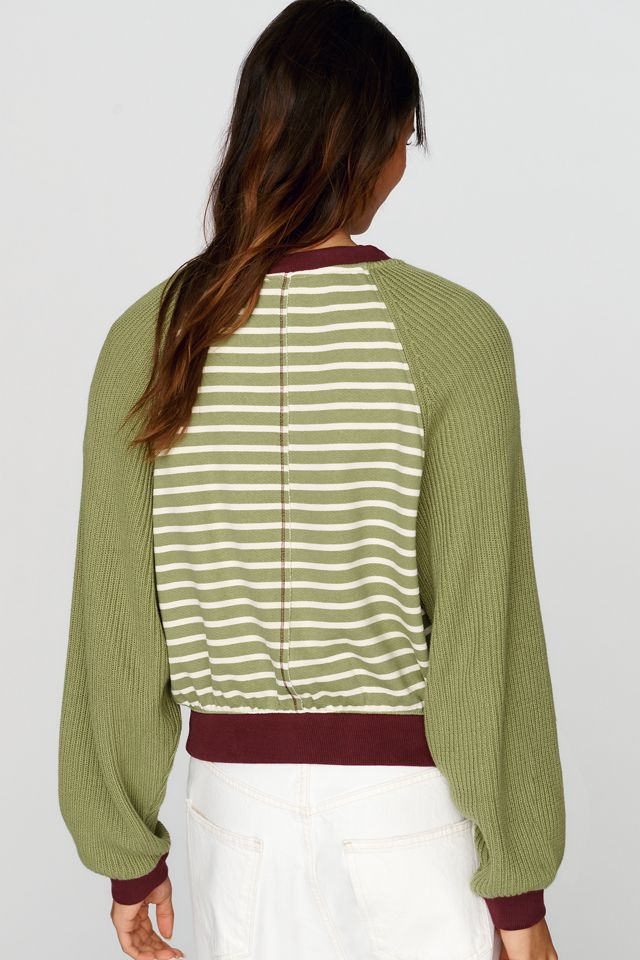 Pilcro Niki Long Sleeve Bubble Sweatshirt #1