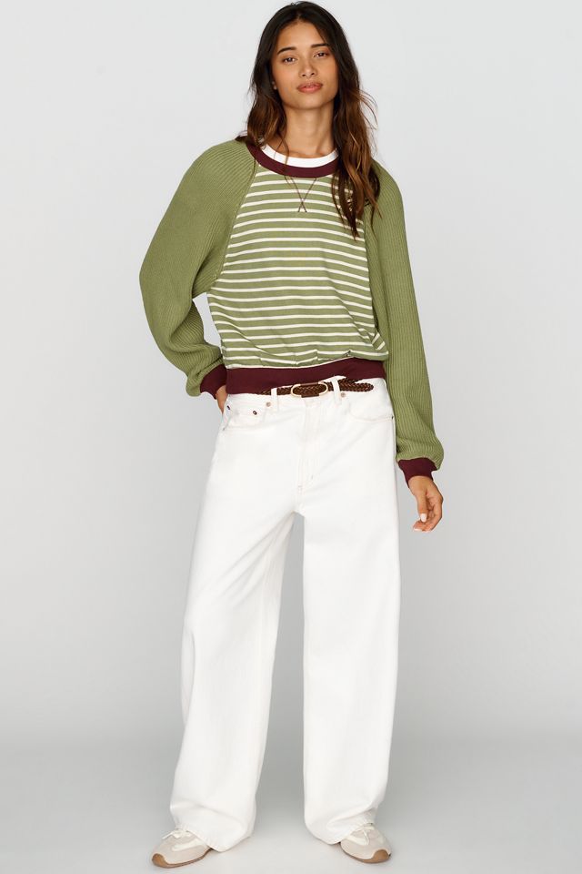 Pilcro Niki Long Sleeve Bubble Sweatshirt #2