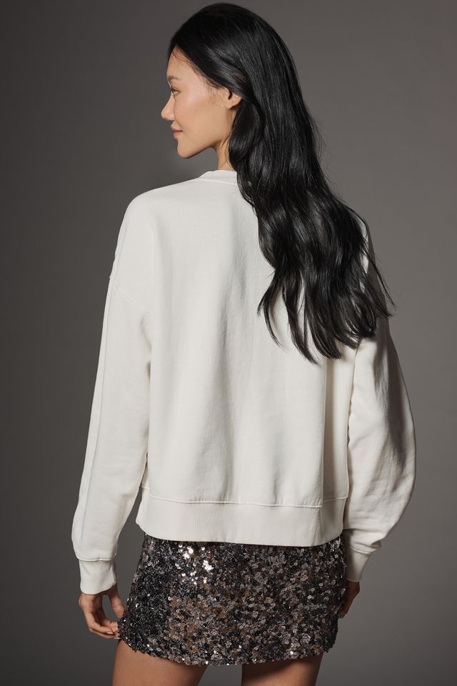 Maeve Short-Sleeve Embellished Sweatshirt #2