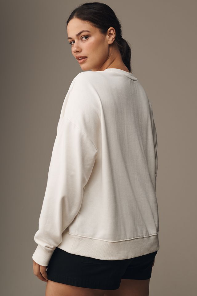 Maeve Short-Sleeve Embellished Sweatshirt #6