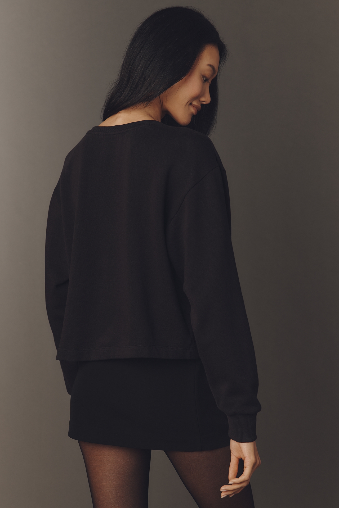 By Anthropologie Crew-Neck Embellished Sweatshirt