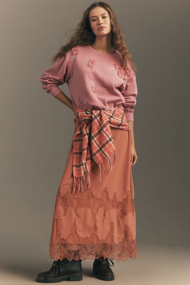 By Anthropologie Crew-Neck Embellished Sweatshirt #1