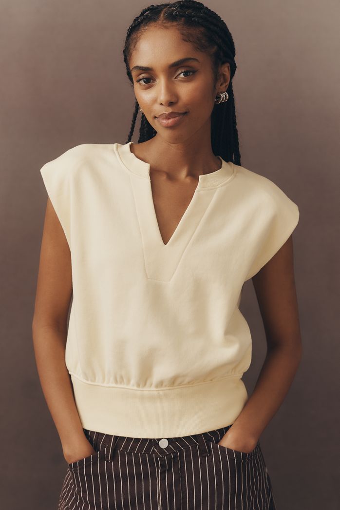 By Anthropologie Banded Muscle Sweatshirt