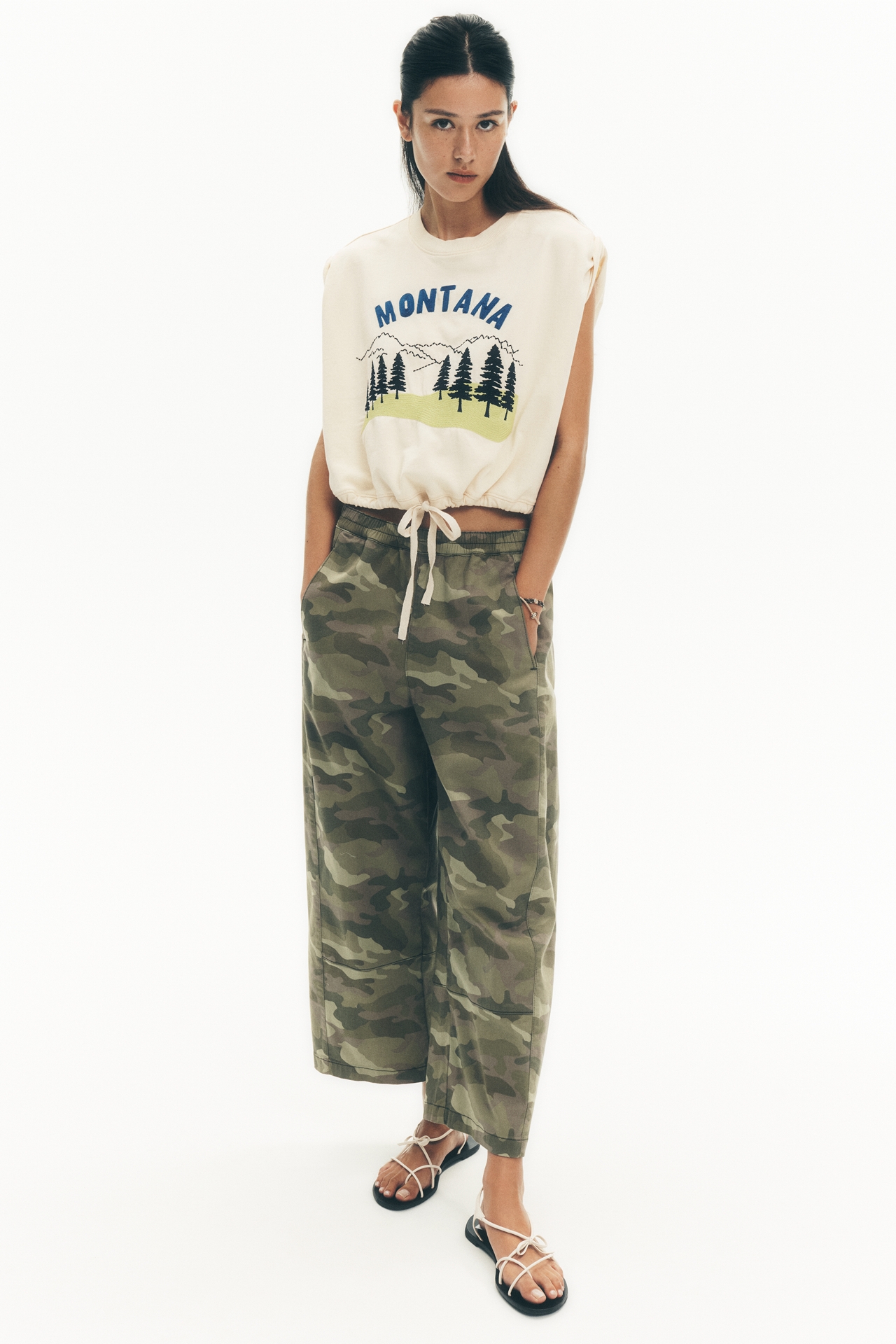 By Anthropologie Bubble-Hem Tee