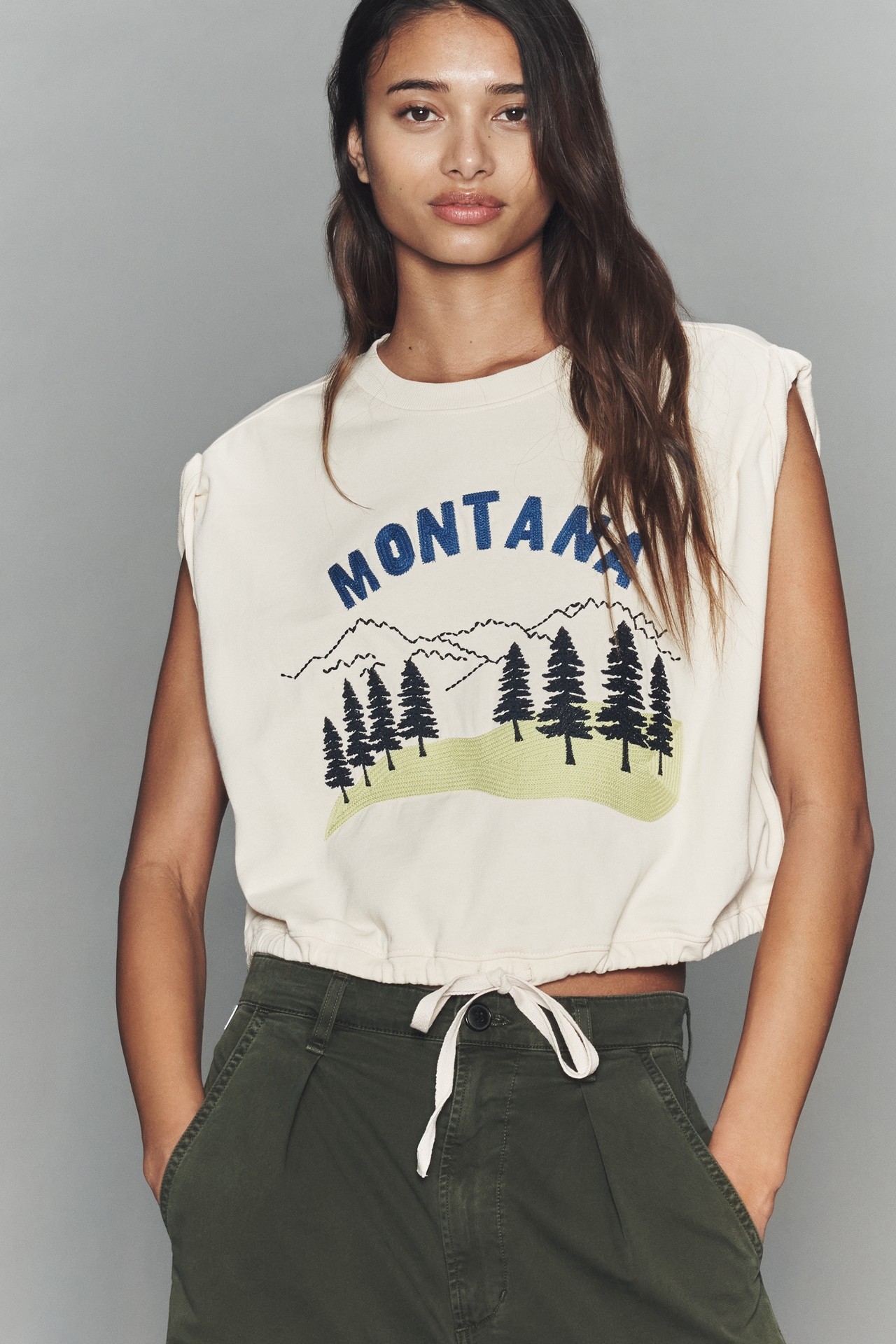 By Anthropologie Bubble-Hem Tee