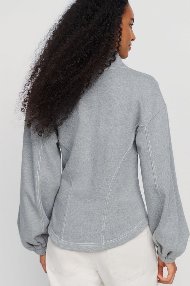Pilcro 100% Cotton Seamed Zip-Up Jacket #2