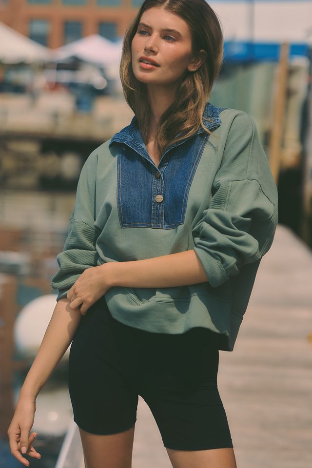 Pilcro 100% Cotton East-West Pullover #1