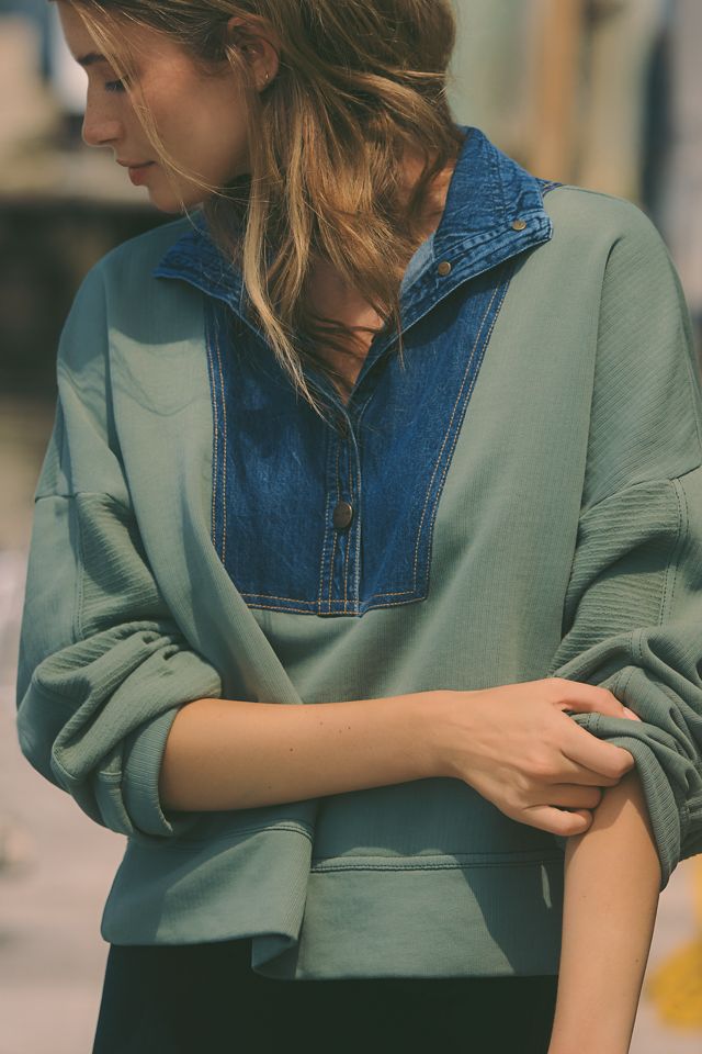 Pilcro 100% Cotton East-West Pullover #3