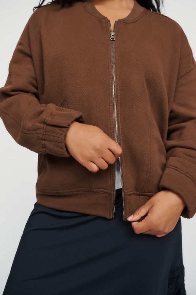 Pilcro 100% Cotton Bomber Sweatshirt #5