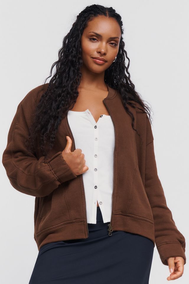Pilcro 100% Cotton Bomber Sweatshirt #4