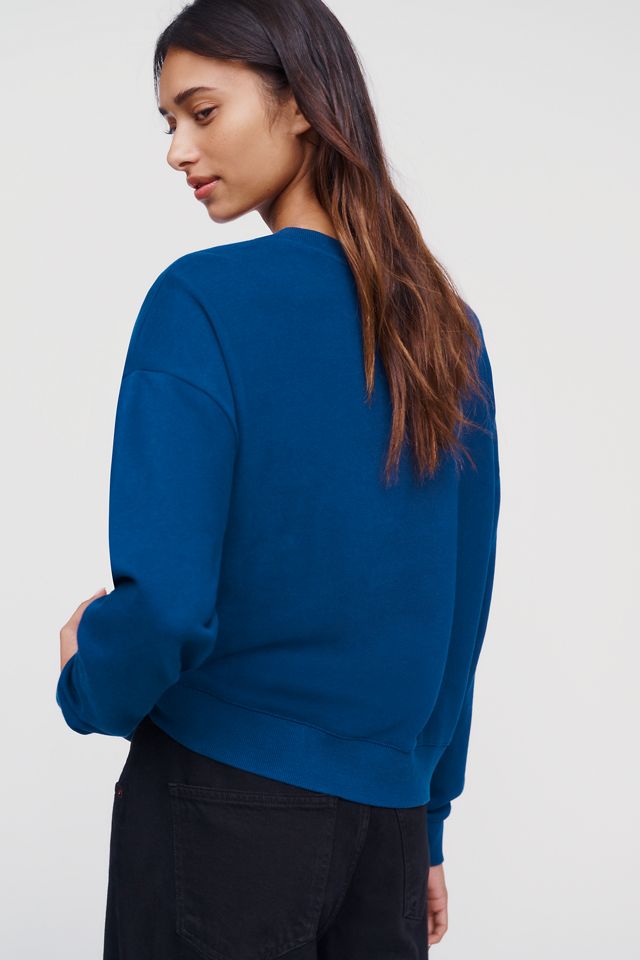 Maeve 100% Cotton Embroidered Varsity Sweatshirt #3