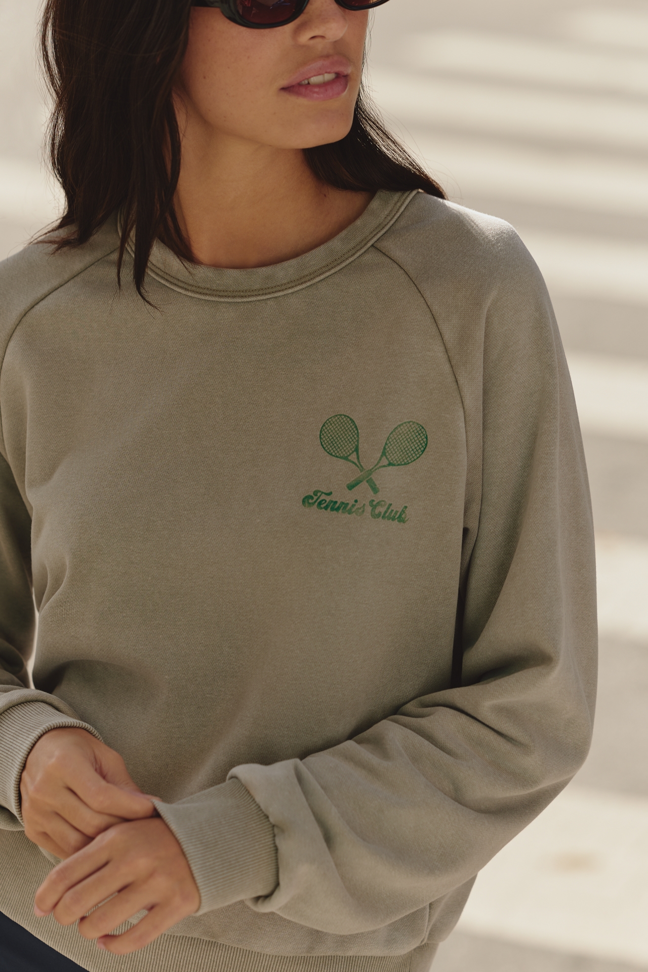 RAISONNEL Long Sleeve Tennis Sweatshirt