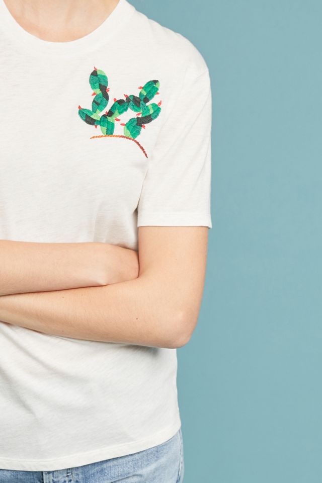 Embroidered Cactus Tee #2