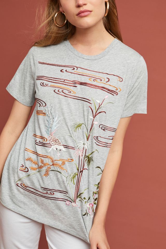 Embroidered Koi Tee #1