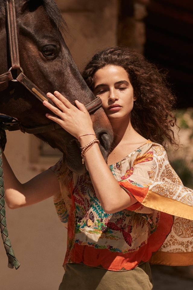 Chantel Scarf-Printed Top #4