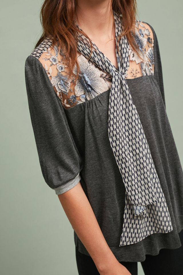 Jackie Tie-Neck Blouse #2