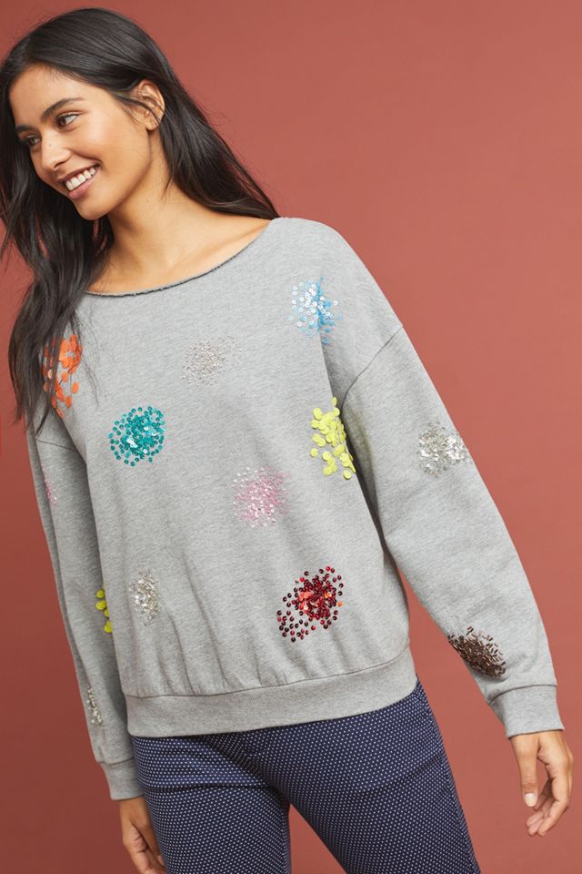 Sequin Fireworks Sweatshirt #1