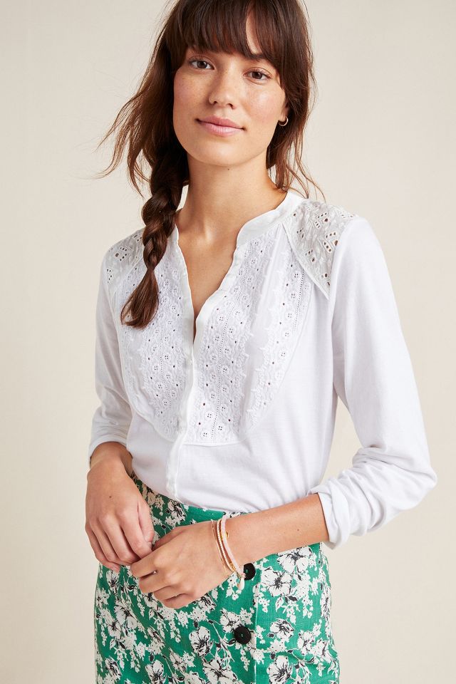 Karla Eyelet Top | Anthropologie