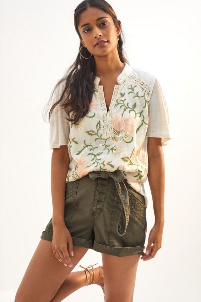 Floral Embroidered Top