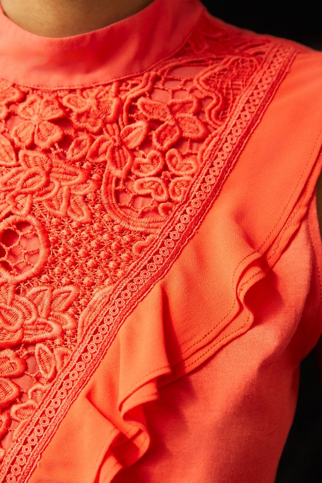 Tiny Emma Lace Ruffle Tank | Anthropologie