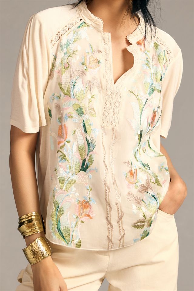 The Evelina Embroidered Top