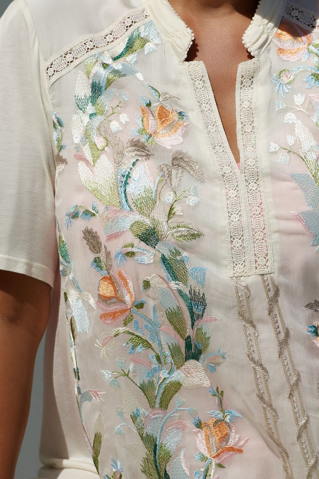 Elina embroidered dress top anthropologie