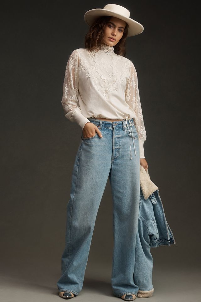 Tiny Oriana Long-Sleeve Lace Top #1